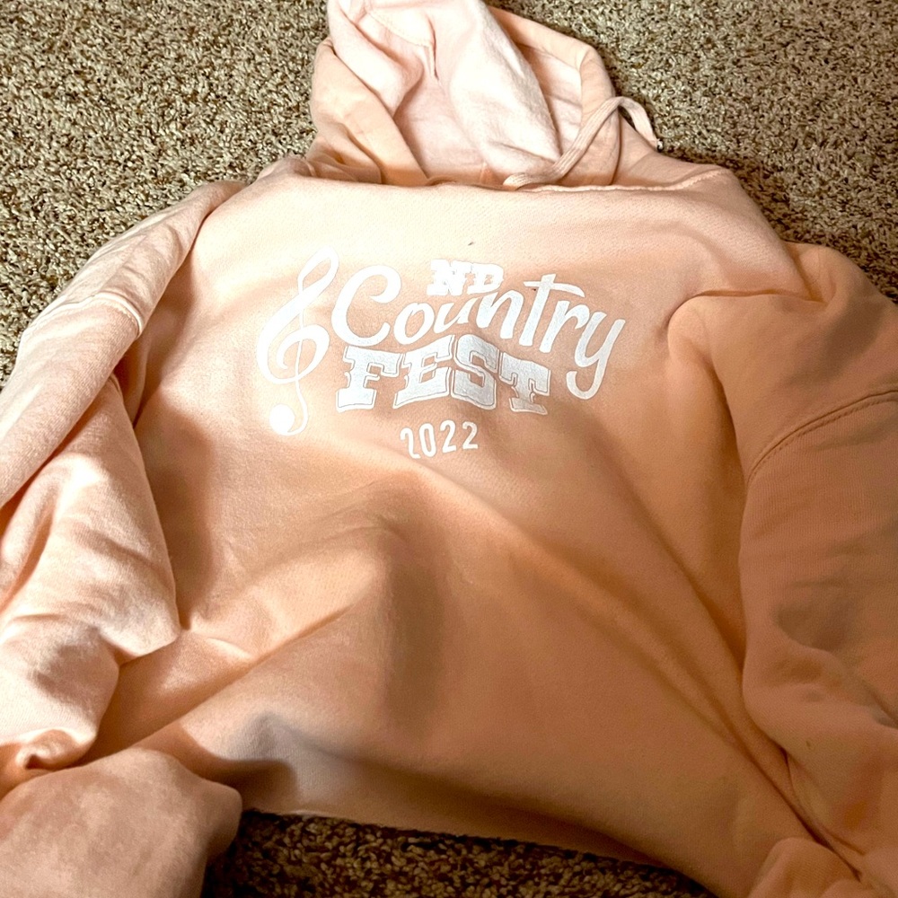 Pink ND Country Fest Crop Sweatshirt